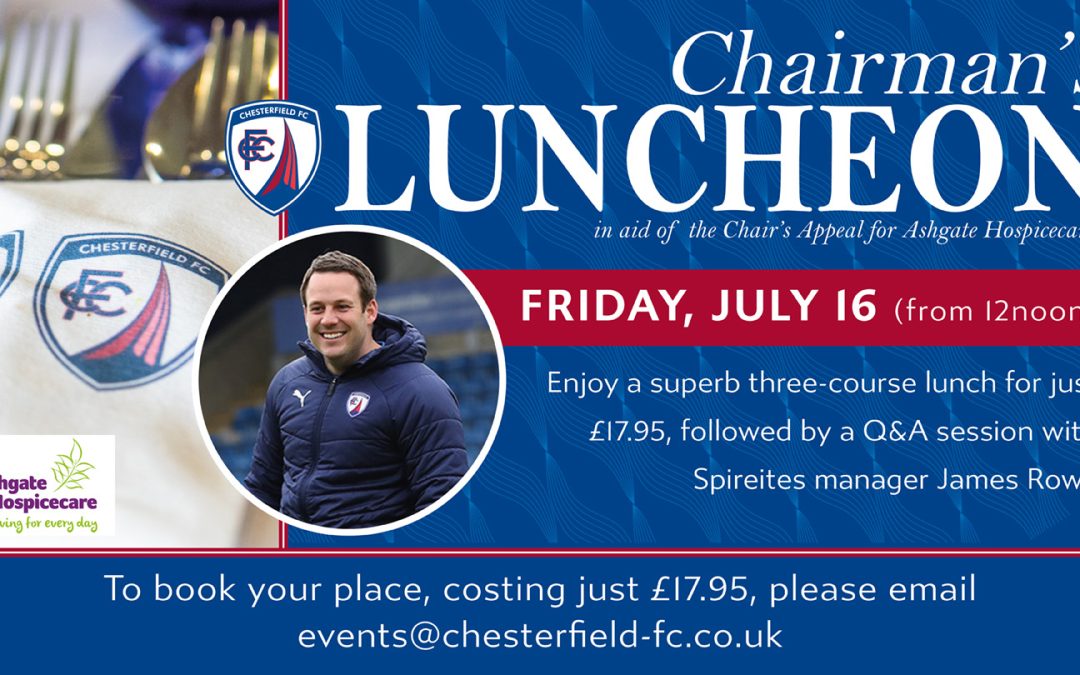 Chairman’s Luncheon with James Rowe