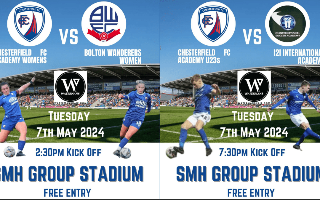 Young Spireites in action at the SMH Group Stadium on Tuesday