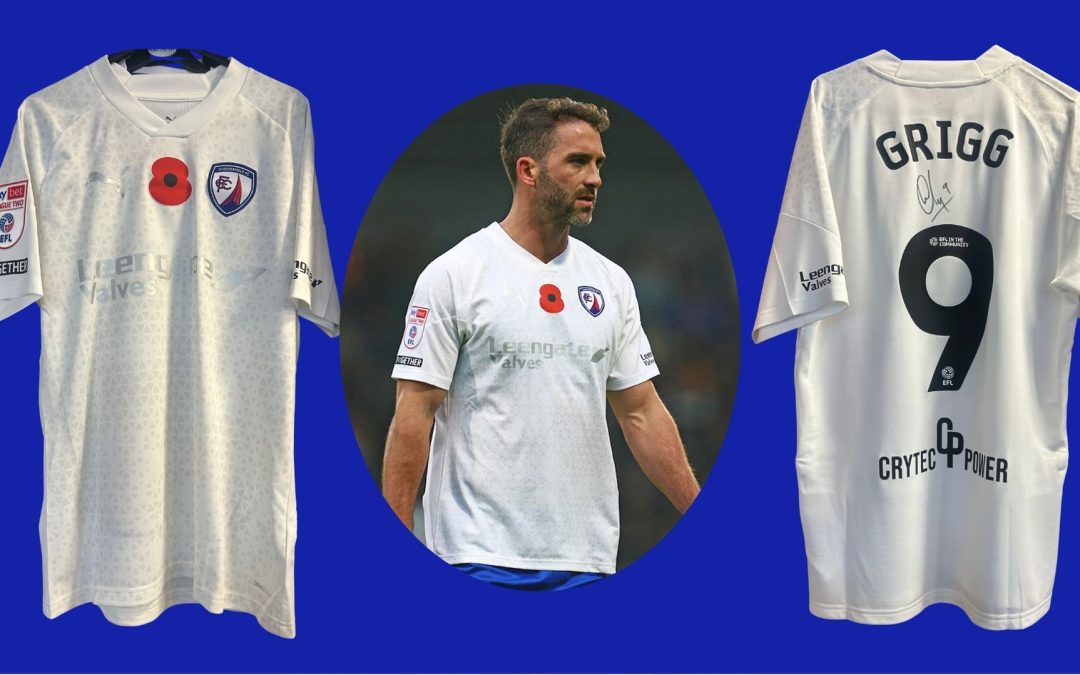 Unique signed poppy shirts up for auction