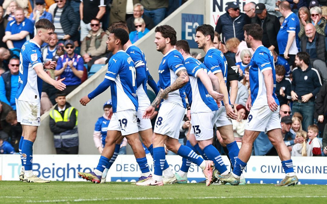 Spireites hit four in victory