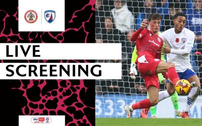 Watch screening of Accrington match at the SMH Group Stadium