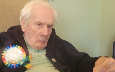 Former player receives legacy badge on 93rd birthday