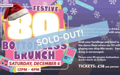 80s Bottomless Brunch now sold-out!