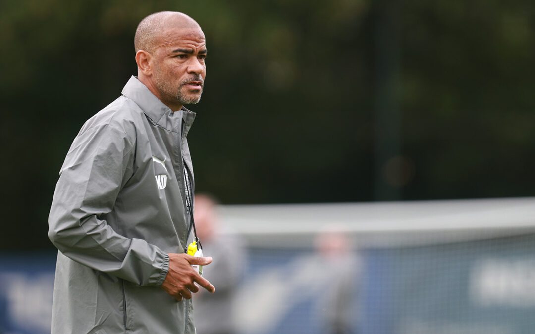 Kieron Dyer faces press ahead of Accrington game