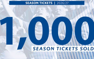 Landmark reached as 1,000 season tickets sold