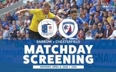 Live screening of Barrow fixture
